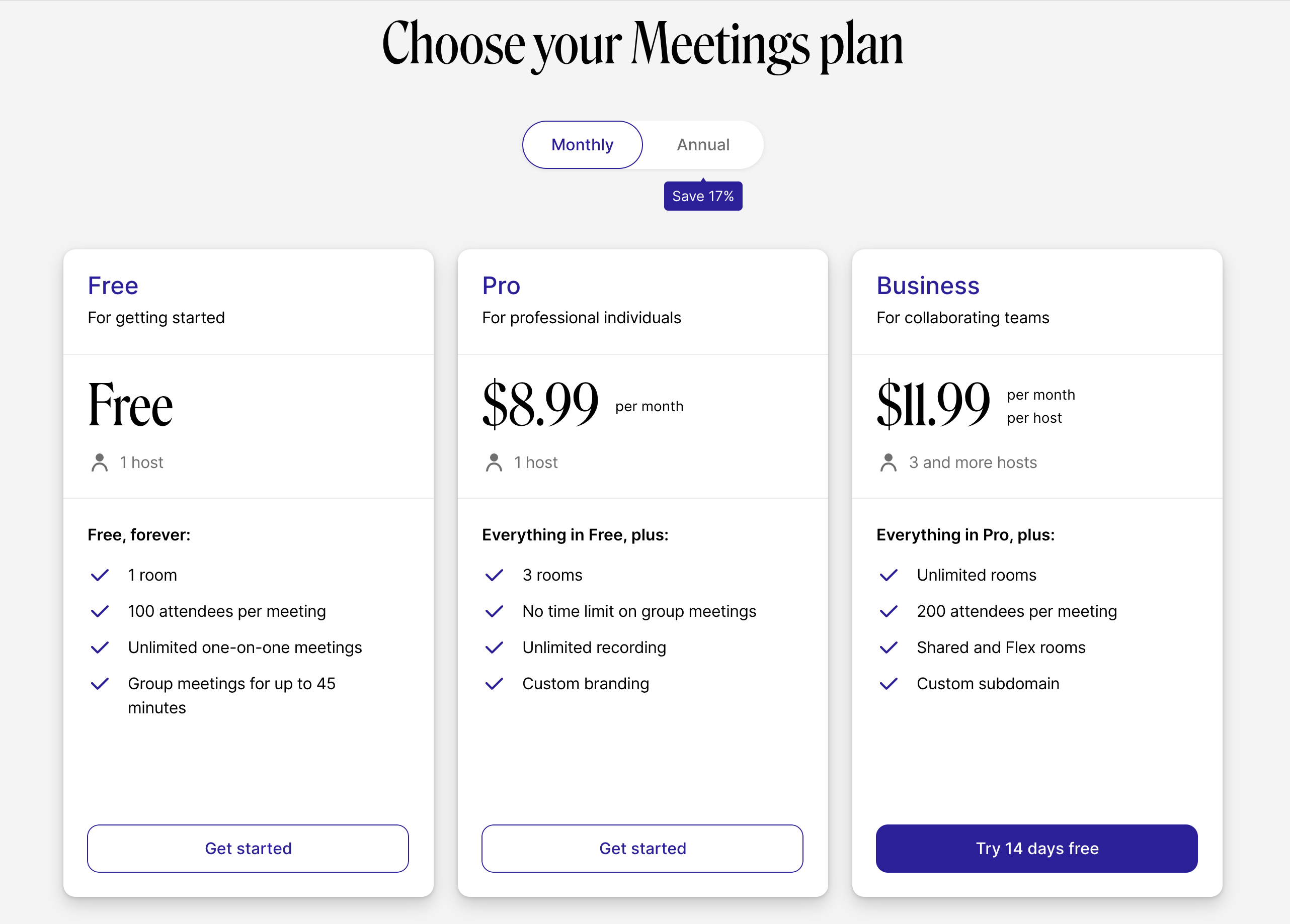 image of the signup flow explaining how to Increase free plan signups by making it an active choice