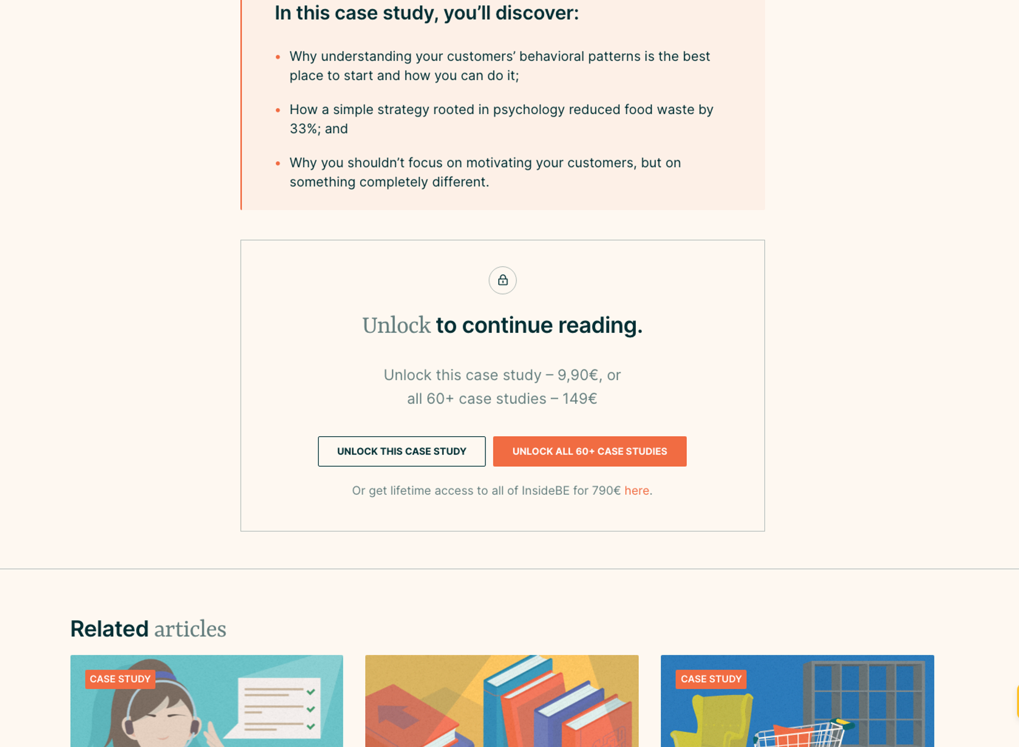 image of the purchase flow explaining how to Mitigate pain of paying when purchasing by framing as unlocking a benefit