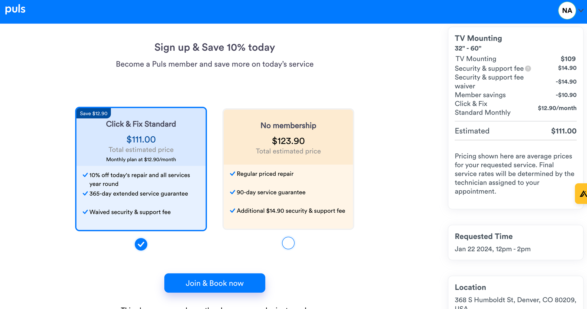 image of the purchase flow explaining how to Use defaults to nudge customers towards a membership option